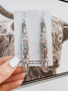 The Colorado Turquoise Earrings - Large