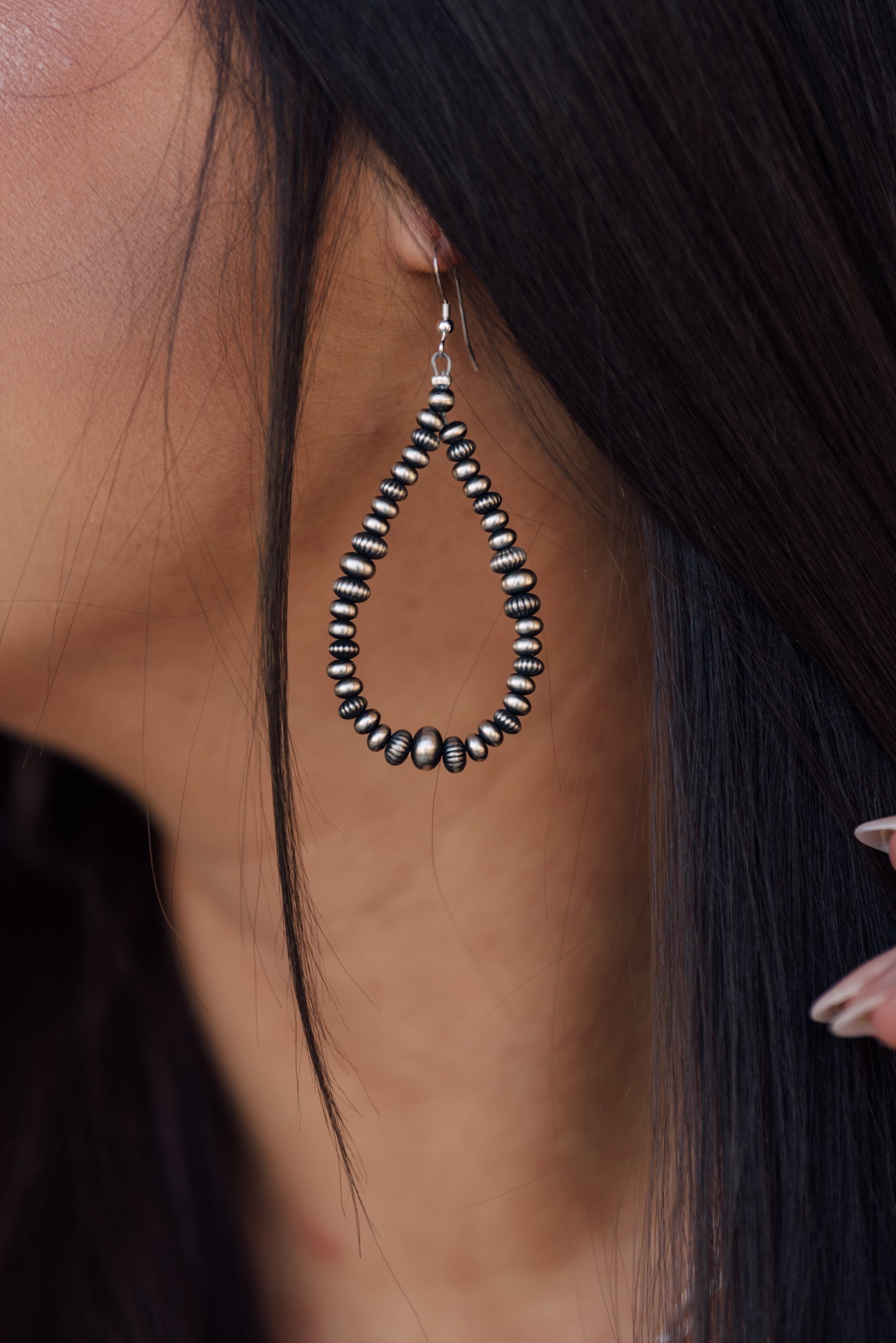 The Klay Navajo Pearl Teardrop Earrings